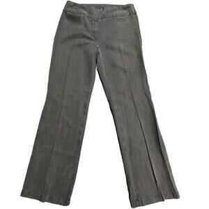 Eileen Fisher Sz 6 Linen Lyocell‎ Blend Wide Leg Trouser minimalist sustainable